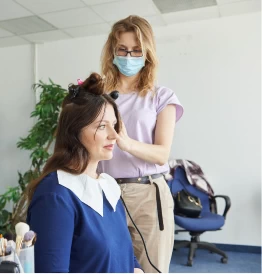 Zdjęcie przygotowania make-upu